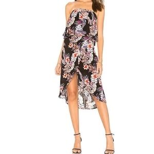 NWT MINKPINK Wild Hibiscus 🌺 Strapless Dress